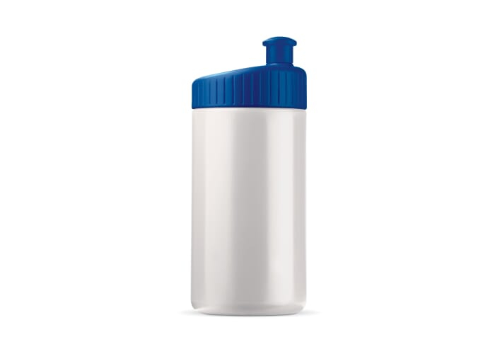 Gourde sport personnalisable 500 ml - Design Blanc / bleu foncé
